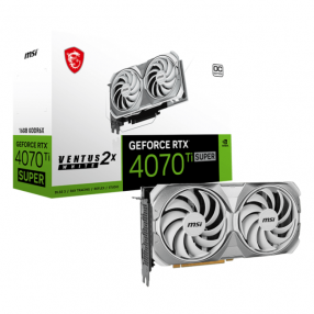 Msi GeForce RTX 4070 Ti Super Ventus 2X White OC 16Gb 256Bit GDDR6X