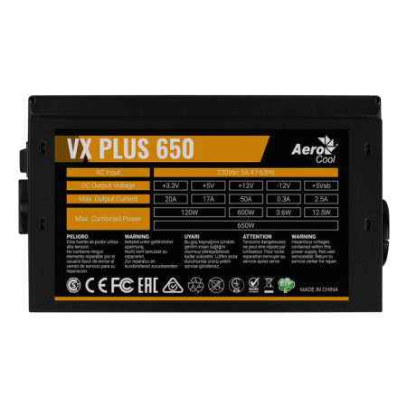AeroCool VX Plus 650W